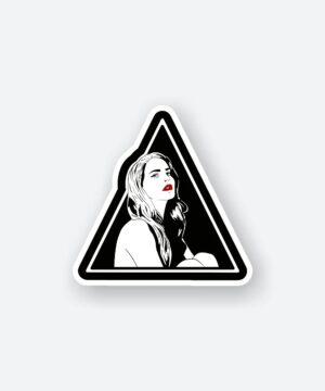 Lana Del Rey BW Sticker Lana Del Rey BW Sticker