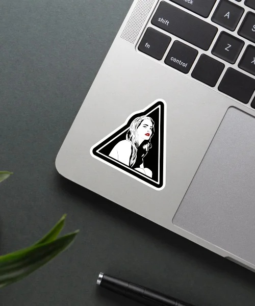 Lana Del Rey BW Sticker Lana Del Rey BW Sticker