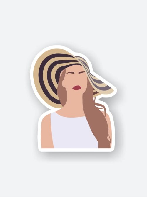 Lana Del Rey Floppy Hat Sticker