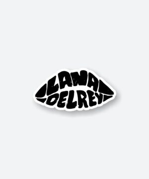Lana Del Rey Lip Name Sticker Lana Del Rey Lip Name Sticker