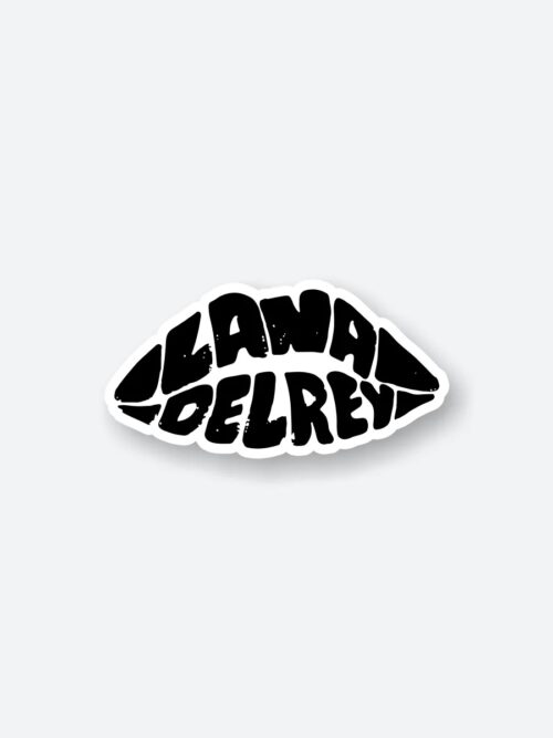 Lana Del Rey Lip Name Sticker