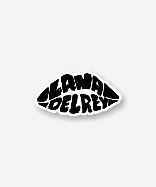 Lana Del Rey Lip Name Sticker