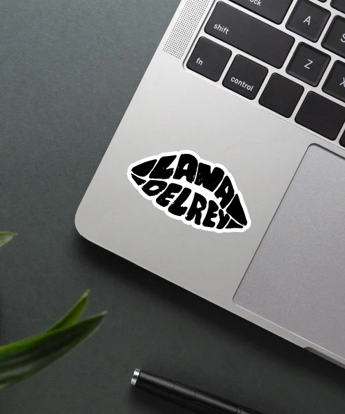 Lana Del Rey Lip Name Sticker