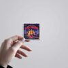 Las Vegas Neon Skyline Post Stamp Travels Stickers