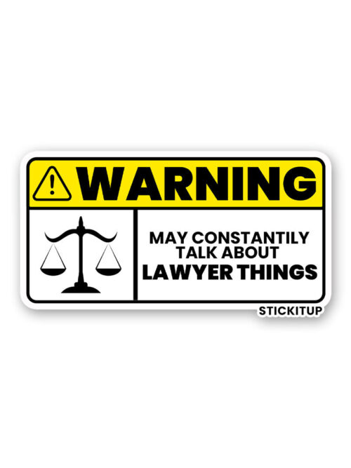 Lawyer Things Sticker