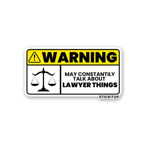 Lawyer Things Sticker