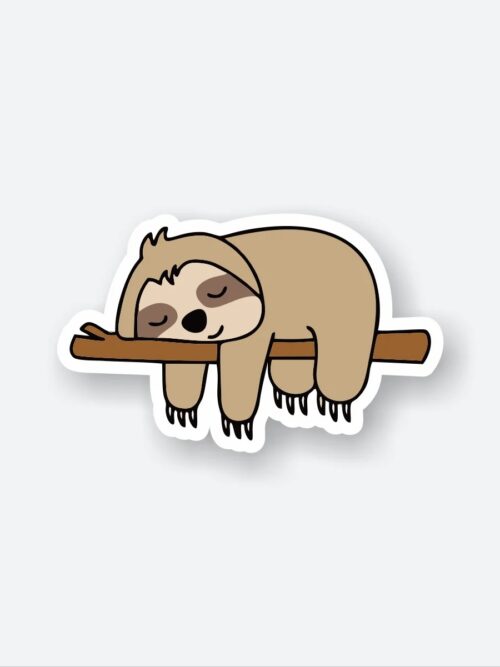 Lazy Sloth Sticker