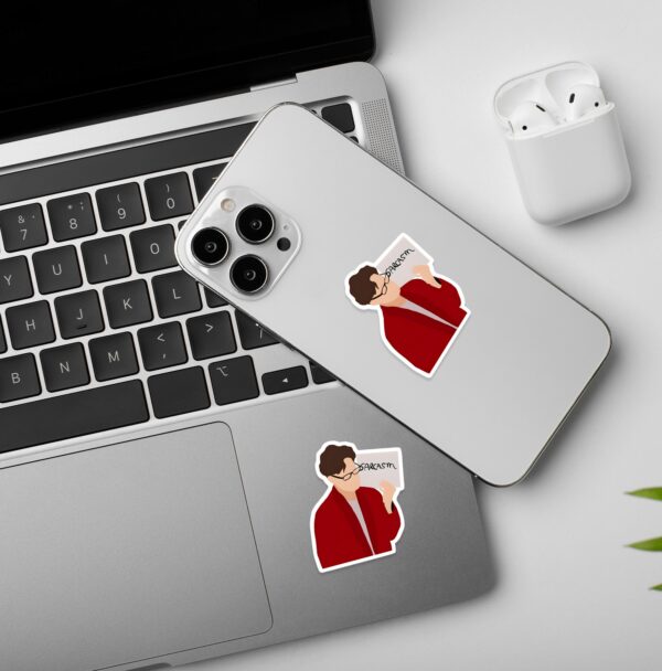 Leonard Sarcasm   BBT Laptop   Mobile Sticker
