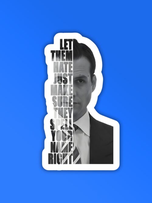 Let Them Hate   Suits Laptop   Mobile Sticker