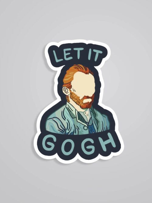 Let It GOGH Witty Stickers