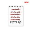 Lets GO Sticker