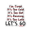Lets Go 1.0 Sticker