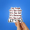 Lets Go 1.0 Sticker