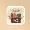 Lets Go Travel Sticker
