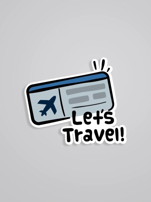 Lets Travel Travels Stickers