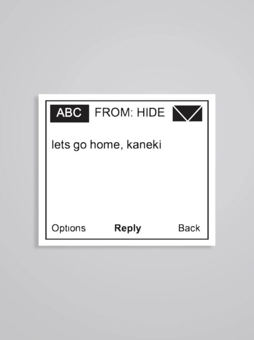 Lets Go Home Kaneki Anime Stickers