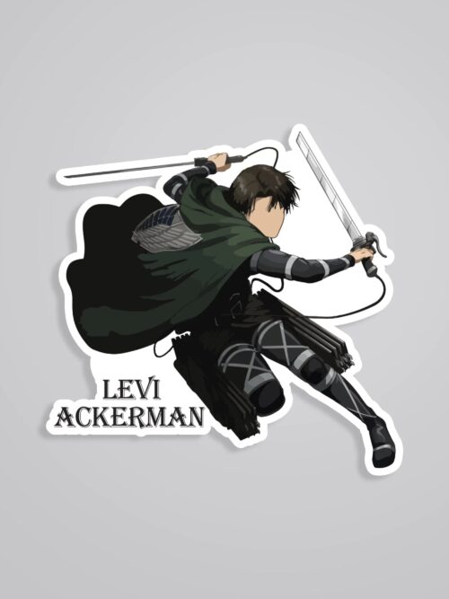 Levi Ackerman In Action Anime Stickers
