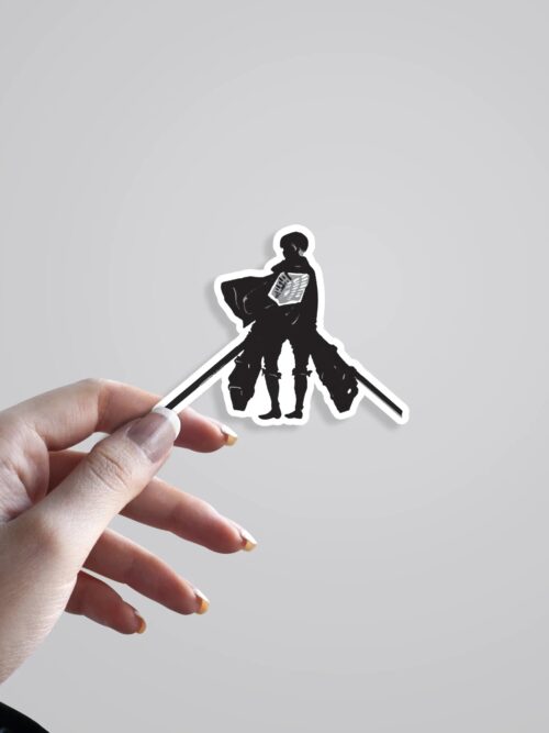 Levi Silhouette Anime Stickers