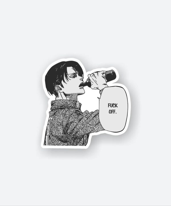 Levi drinking Sticker_1 Levi Drinking Sticker