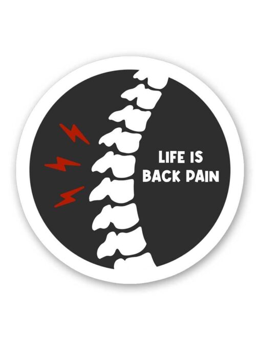 Life Is Back Pain Sticker