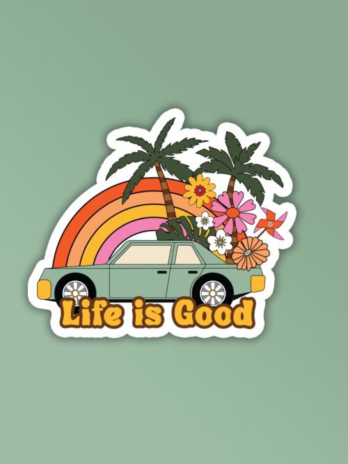 Life Is Good Laptop Mobile Stickers