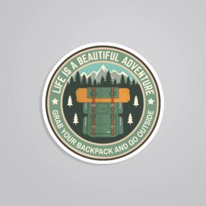 Life Is A Beautiful Adventure Travels Stickers