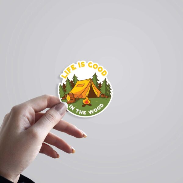 Life Is Good In The Wood Travels Stickers