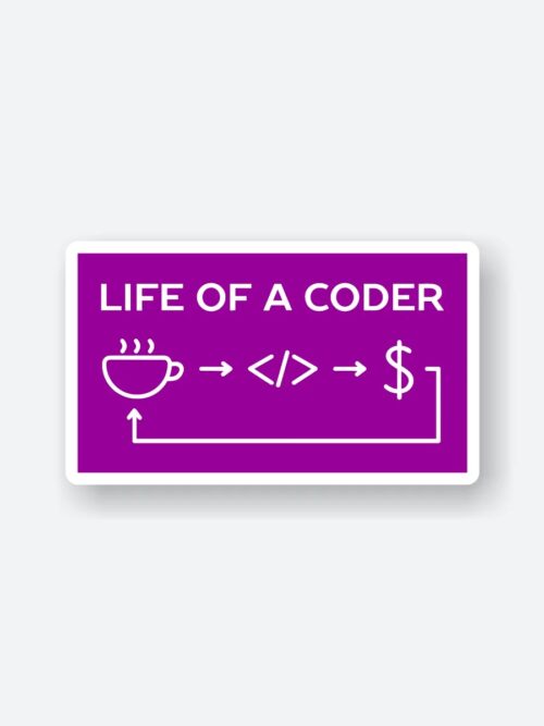 Life Of A Coder Sticker