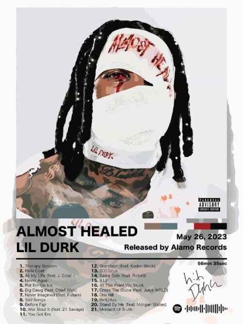 Lil Durk Almost Healed Music Poster