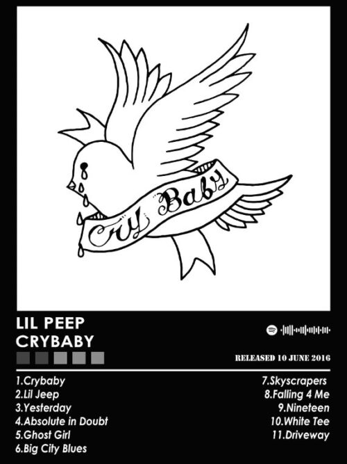 Lil Peep Crybaby Music Poster
