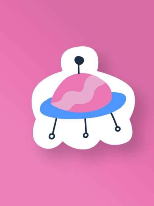 Lil Spaceship Space Stickers