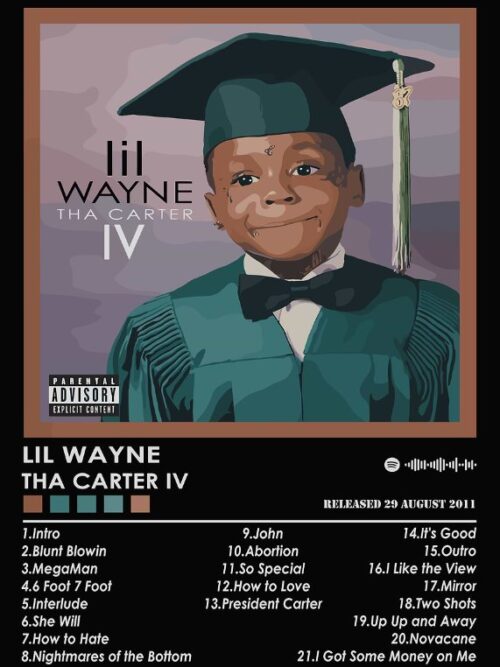 Lil Wayne Tha Carter IV Music Poster