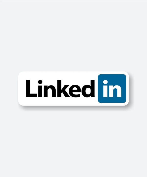 LinkedIn Name Logo Sticker LinkedIn Name Logo Sticker