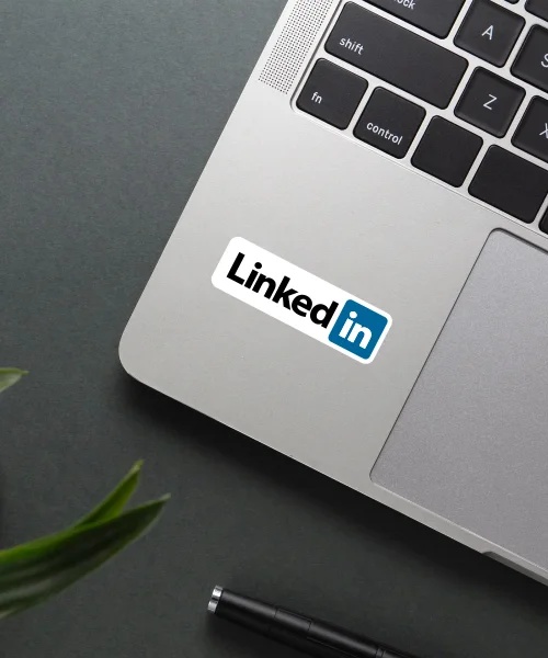 LinkedIn Name Logo Sticker LinkedIn Name Logo Sticker