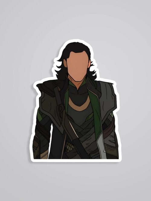 Loki Minimalist Movies Stickers