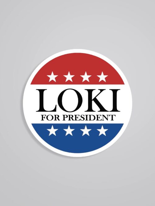 Loki For President Movies Stickers