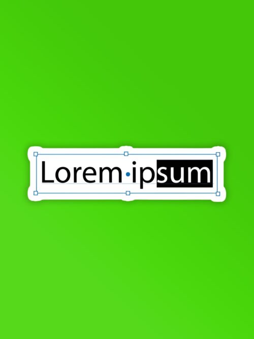Lorem Ipsum Laptop Mobile Stickers