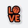 Love Basketball Sticker