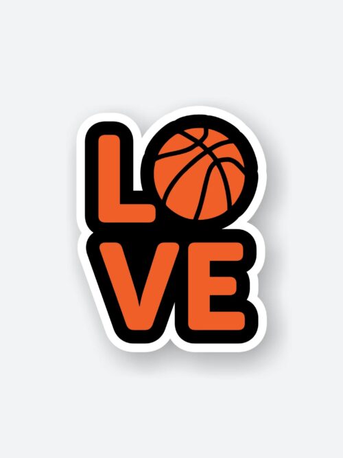 Love Basketball Sticker