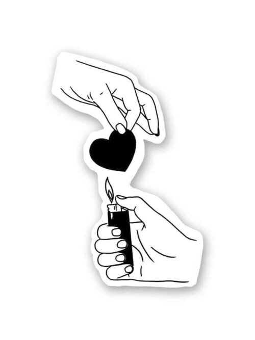 Love Burn Sticker