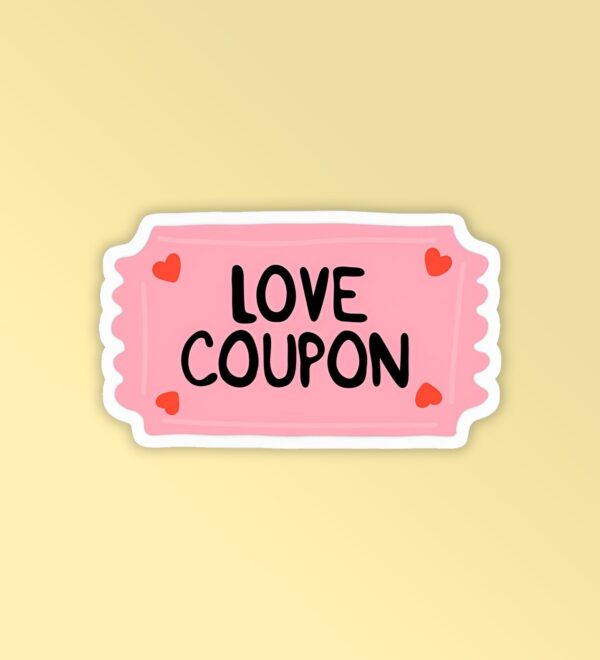 Love Coupon Laptop Mobile Stickers Love Coupon Laptop Mobile Stickers