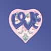 Love Is In The Air Laptop Mobile Stickers