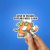 Love Is Trash Bitches Need Cash Sticker
