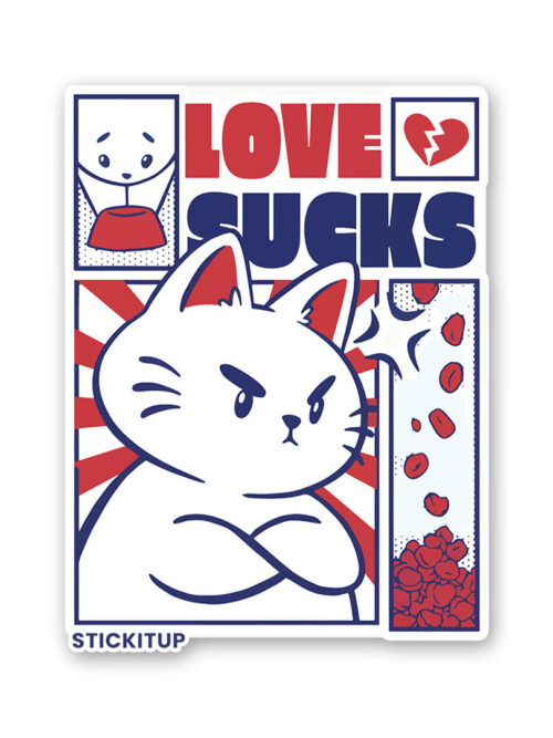 Love Sucks Sticker