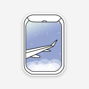 Love Me A Window Seat Sticker Love Me A Window Seat Sticker