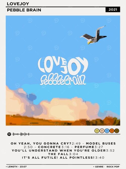 Lovejoy Pebble Brain Music Poster