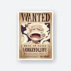 Luffy Wanted Sticker