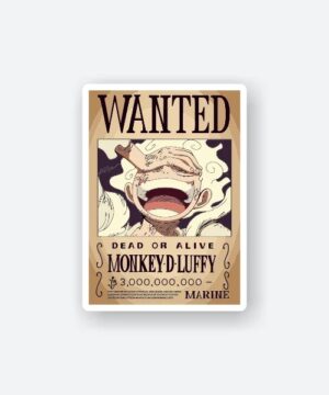 Luffy Wanted Sticker Luffy Wanted Sticker