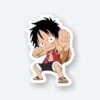 Luffy In Action Sticker