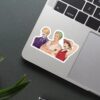 Luffy Zoro Sanji Kick Cut Punch Sticker